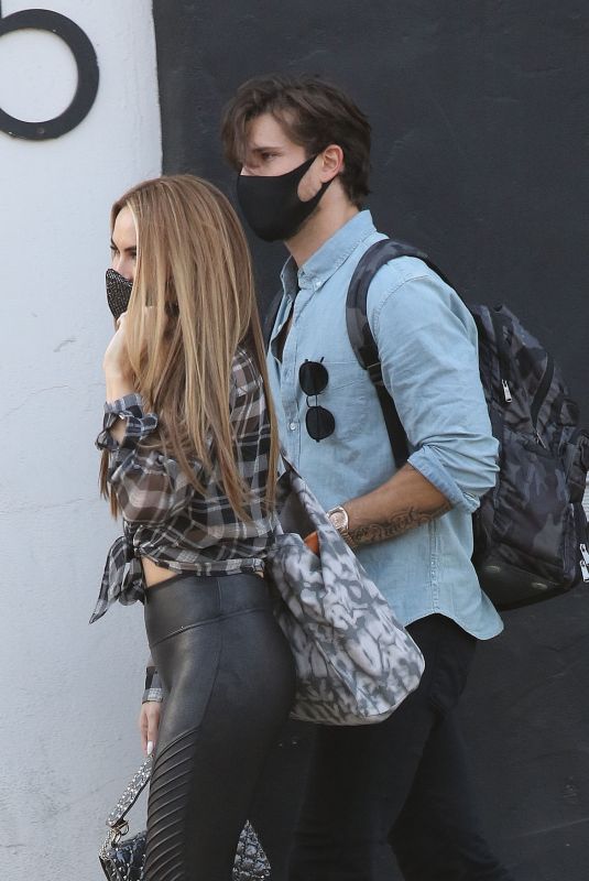 CHRISHELL STAUSE and Gleb Savchenko Leaves Dance Practice in Los Angeles 09/17/2020