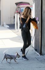 CHRISHELL STAUSE Out with her Dog in Los Angeles 09/05/2020
