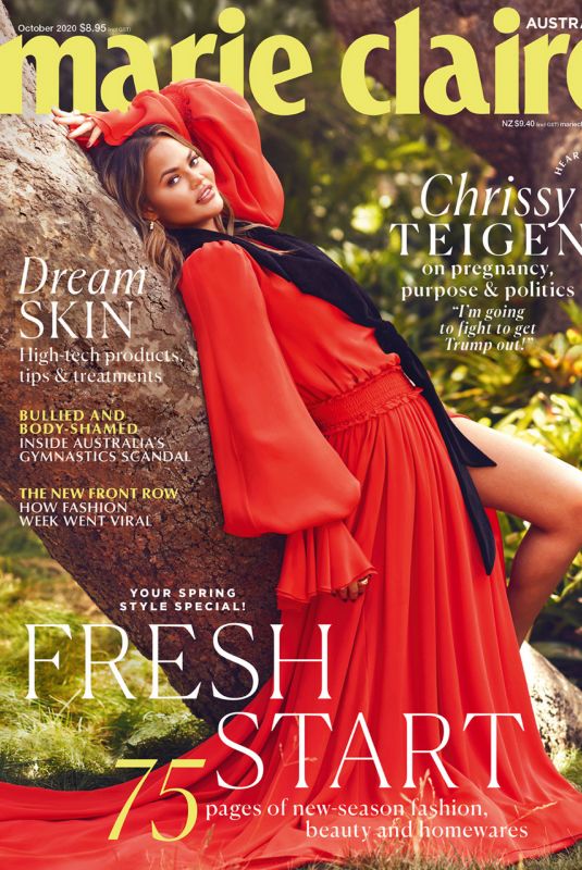 CHRISSY TEIGEN in Marie Claire Magazine, Australia October 2020