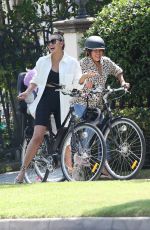 CHRISSY TEIGEN Out Riding a Bike in Sherman Oaks 09/03/2020