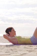 CHYLER LEIGH Workout at a Beach