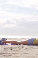 CHYLER LEIGH Workout at a Beach