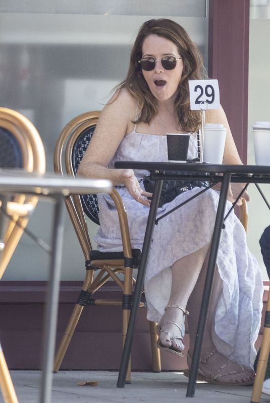 CLAIRE FOY Out for Coffee in Hampstead 09/14/2020