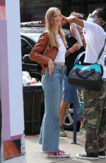 CLARE CRAWFORD at a Maybelline Commercial Photoshoot in New York 09/04/2020