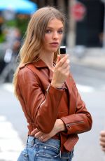 CLARE CRAWFORD at a Maybelline Commercial Photoshoot in New York 09/04/2020