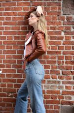 CLARE CRAWFORD at a Maybelline Commercial Photoshoot in New York 09/04/2020