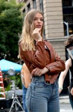 CLARE CRAWFORD at a Maybelline Commercial Photoshoot in New York 09/04/2020