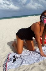 CLAUDIA ROMANI in Bikini at a Beach in Miami 09/03/2020