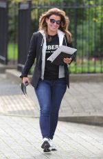 COLEEN ROONEY Leaves a Hair Salon in Cheshire 09/04/2020