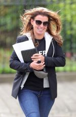 COLEEN ROONEY Leaves a Hair Salon in Cheshire 09/04/2020