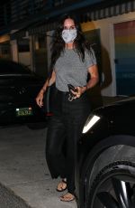 COURTENEY COX Out for Dinner in Santa Monica 08/26/2020