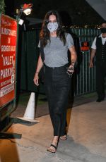 COURTENEY COX Out for Dinner in Santa Monica 08/26/2020