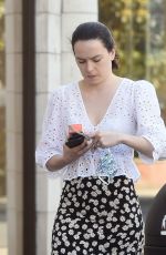 DAISY RIDLEY Out and About in London 09/27/2020