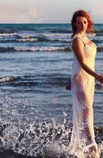 DAKOTA BLUE RICHARDS at a Photoshoot on the Beach, September 2020