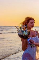 DAKOTA BLUE RICHARDS at a Photoshoot on the Beach, September 2020
