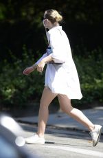 DAKOTA FANNING Drive Her New Porsche Out in Los Angeles 09/25/2020