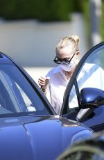 DAKOTA FANNING Drive Her New Porsche Out in Los Angeles 09/25/2020