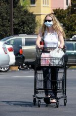 DAKOTA FANNING Out Shopping at Vons in Burbank 09/29/2020