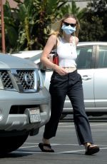 DAKOTA FANNING Out Shopping at Vons in Burbank 09/29/2020
