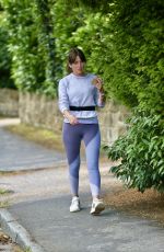 DAVINA MCCALL Out Jogging at a Country Park in Kent 09/01/2020