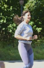 DAVINA MCCALL Out Jogging at a Country Park in Kent 09/01/2020