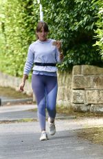 DAVINA MCCALL Out Jogging at a Country Park in Kent 09/01/2020