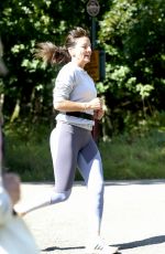 DAVINA MCCALL Out Jogging at a Country Park in Kent 09/01/2020