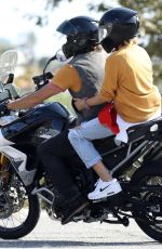 DIANE KRUGER and Norman Reedus Riding a Motorcycle Out in Malibu 09/03/2020