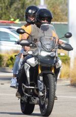 DIANE KRUGER and Norman Reedus Riding a Motorcycle Out in Malibu 09/03/2020