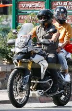 DIANE KRUGER and Norman Reedus Riding a Motorcycle Out in Malibu 09/03/2020