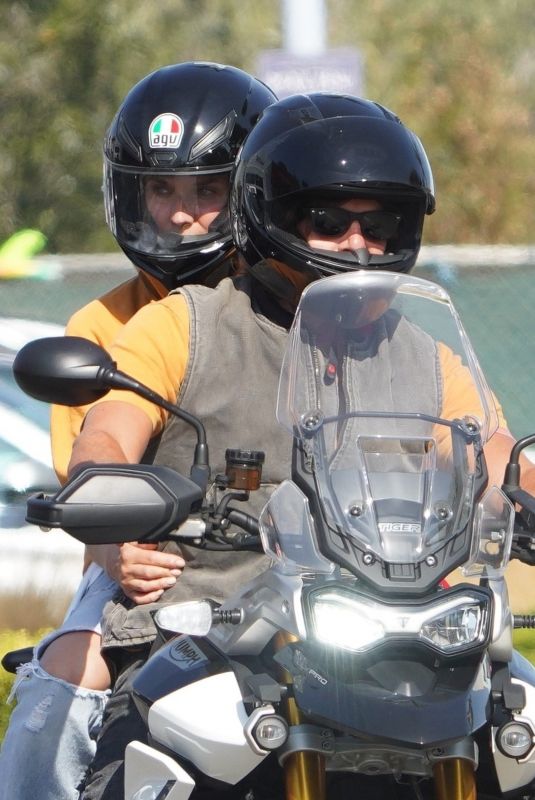 DIANE KRUGER and Norman Reedus Riding a Motorcycle Out in Malibu 09/03/2020