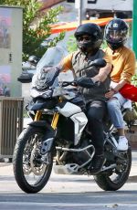 DIANE KRUGER and Norman Reedus Riding a Motorcycle Out in Malibu 09/03/2020