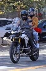 DIANE KRUGER and Norman Reedus Riding a Motorcycle Out in Malibu 09/03/2020
