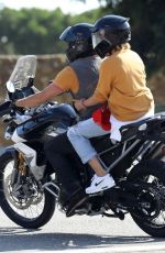 DIANE KRUGER and Norman Reedus Riding a Motorcycle Out in Malibu 09/03/2020