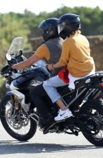 DIANE KRUGER and Norman Reedus Riding a Motorcycle Out in Malibu 09/03/2020