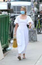 DIANNA AGRON Wearing a Mask Out in New York 09/03/2020 