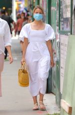 DIANNA AGRON Wearing a Mask Out in New York 09/03/2020 