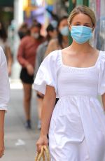 DIANNA AGRON Wearing a Mask Out in New York 09/03/2020 