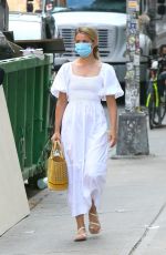 DIANNA AGRON Wearing a Mask Out in New York 09/03/2020 