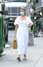 DIANNA AGRON Wearing a Mask Out in New York 09/03/2020 