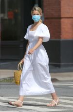 DIANNA AGRON Wearing a Mask Out in New York 09/03/2020 