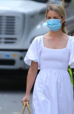 DIANNA AGRON Wearing a Mask Out in New York 09/03/2020 