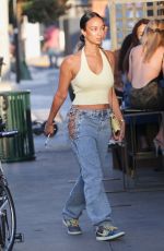 DRAYA MICHELE Arrives at a Restaurant in Los Feliz 09/20/2020