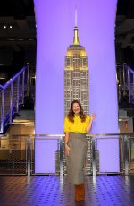 DREW BARRYMORE Lighting the Empire State Building in Manhattan 09/14/2020