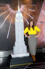 DREW BARRYMORE Lighting the Empire State Building in Manhattan 09/14/2020