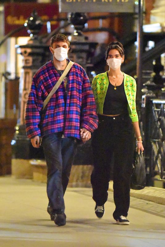 DUA LIPA and Anwar Hadid Out for Dinner in New York 09/21/2020