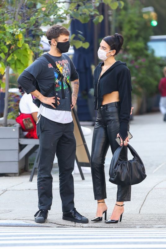 DUA LIPA and Anwar Hadid Out in New York 09/28/2020