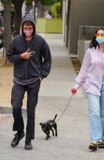 DUA LIPA and Anwar Hadid Out with Their Dog in West Hollywood 09/110/2020