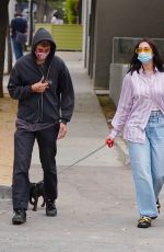 DUA LIPA and Anwar Hadid Out with Their Dog in West Hollywood 09/110/2020