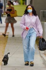 DUA LIPA and Anwar Hadid Out with Their Dog in West Hollywood 09/110/2020